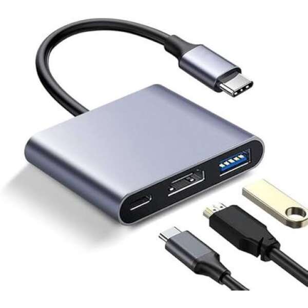 Convert type c to HDMI 3*1